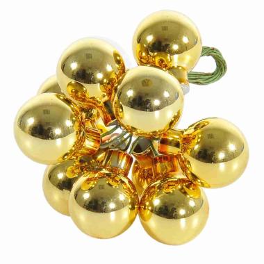 Pallina Natale Vetro cm.Ø2 Oro Lucido Set pz.12 |Silani