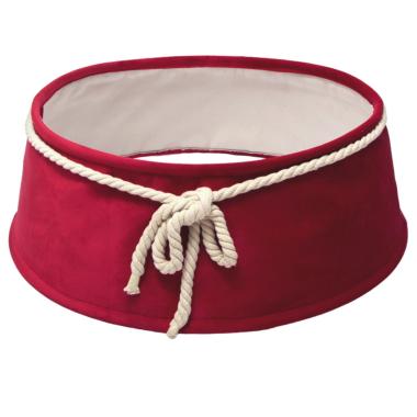 Copri Base Albero di Natale Velluto Rosso cm.Ø65 |Silani