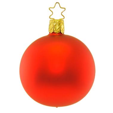 Pallina Natale Vetro Collezione cm.Ø6 Rossa Opaca |Inge's Glass