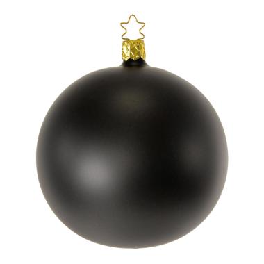 Pallina Natale Vetro Collezione cm.Ø10 Nera Opaca |Inge's Glass