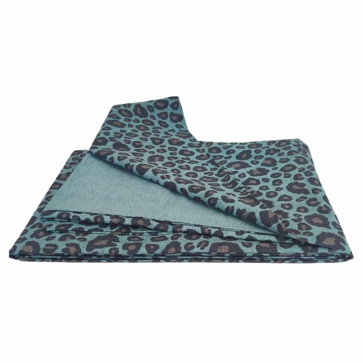 Copripiumino Singolo Leopard Blu Avio | Angelo Carillo