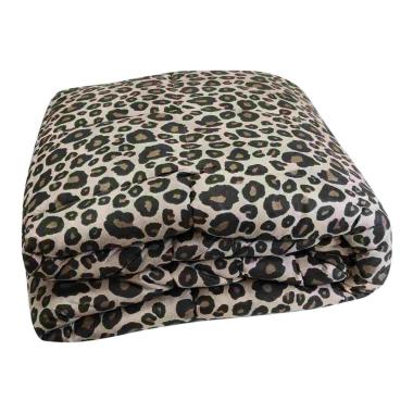Trapunta 1 Piazza e Mezza Leopard Marrone cm.20x260 | Angelo Carillo