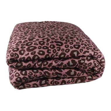 Trapunta Singola Leopard Rosa Bordeaux cm.70x260 | Angelo Carillo