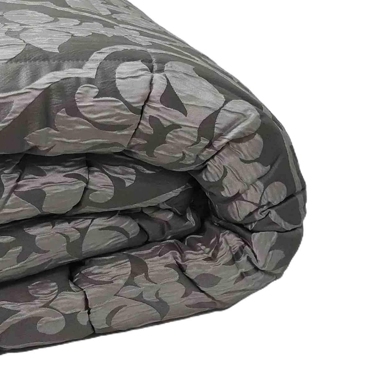 Trapunta Matrimoniale Jacquard Grigio cm.60x260 | Angelo Carillo