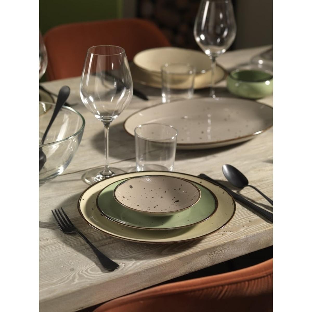 Piatto Tavola Porcellana Weissestal cm.Ø15 Tortora | Weissestal