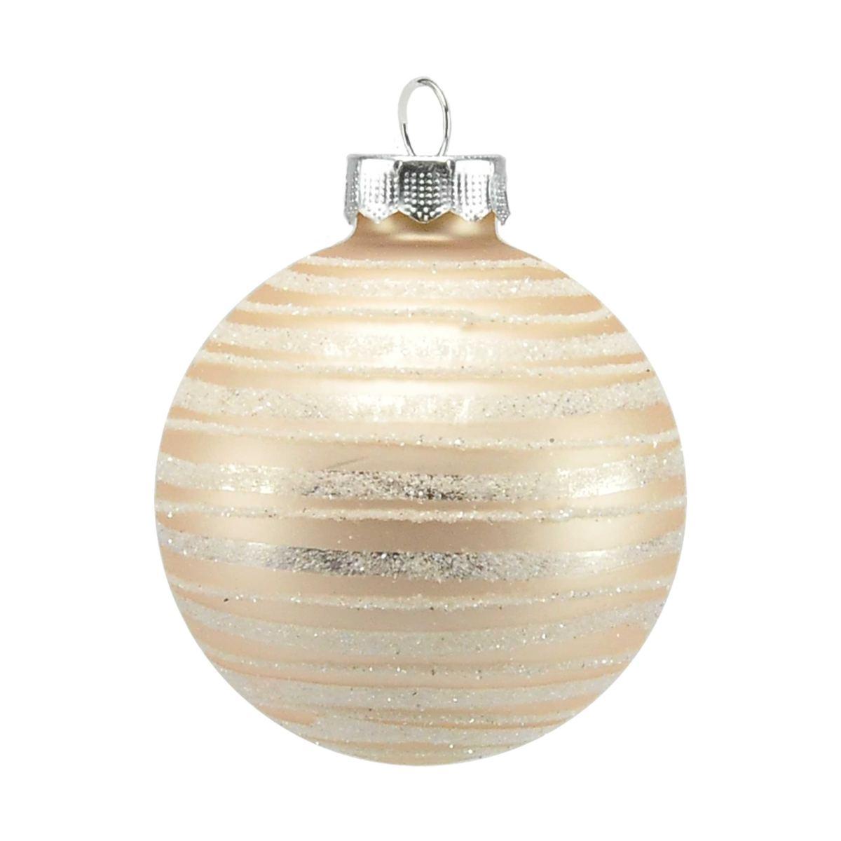 Pallina Natale Vetro cm.Ø6 Rosa Pastello |Inge's Glass