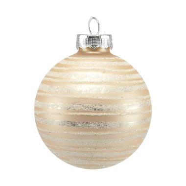 Pallina Natale Vetro cm.Ø6 Rosa Pastello |Inge's Glass