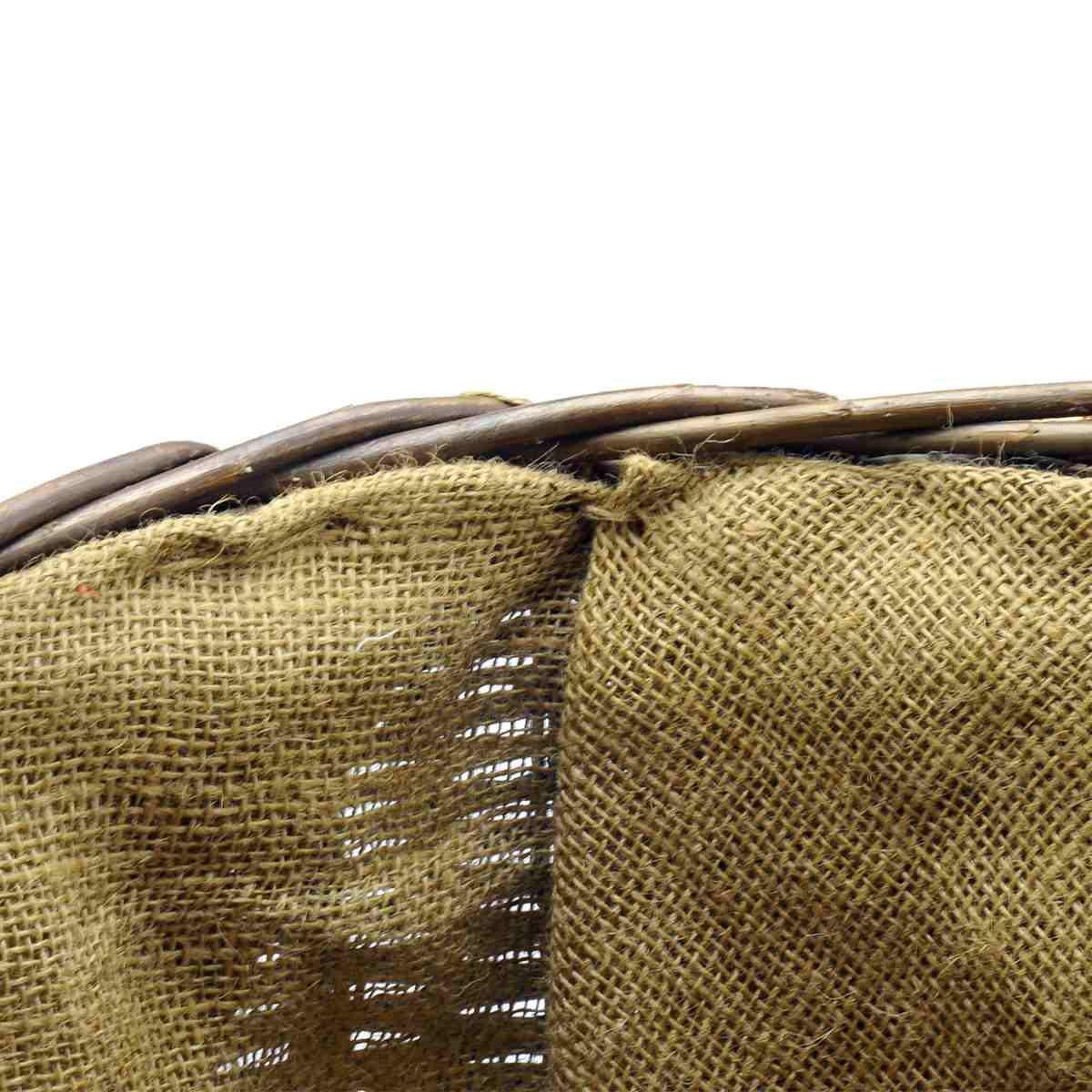 Cesto Vimini Portalegna Noce Home cm.Ø35x28 | Vacchetti