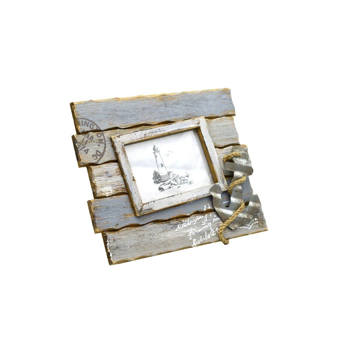 Cornice Legno Mare con Pesci cm.9x13 | Vacchetti