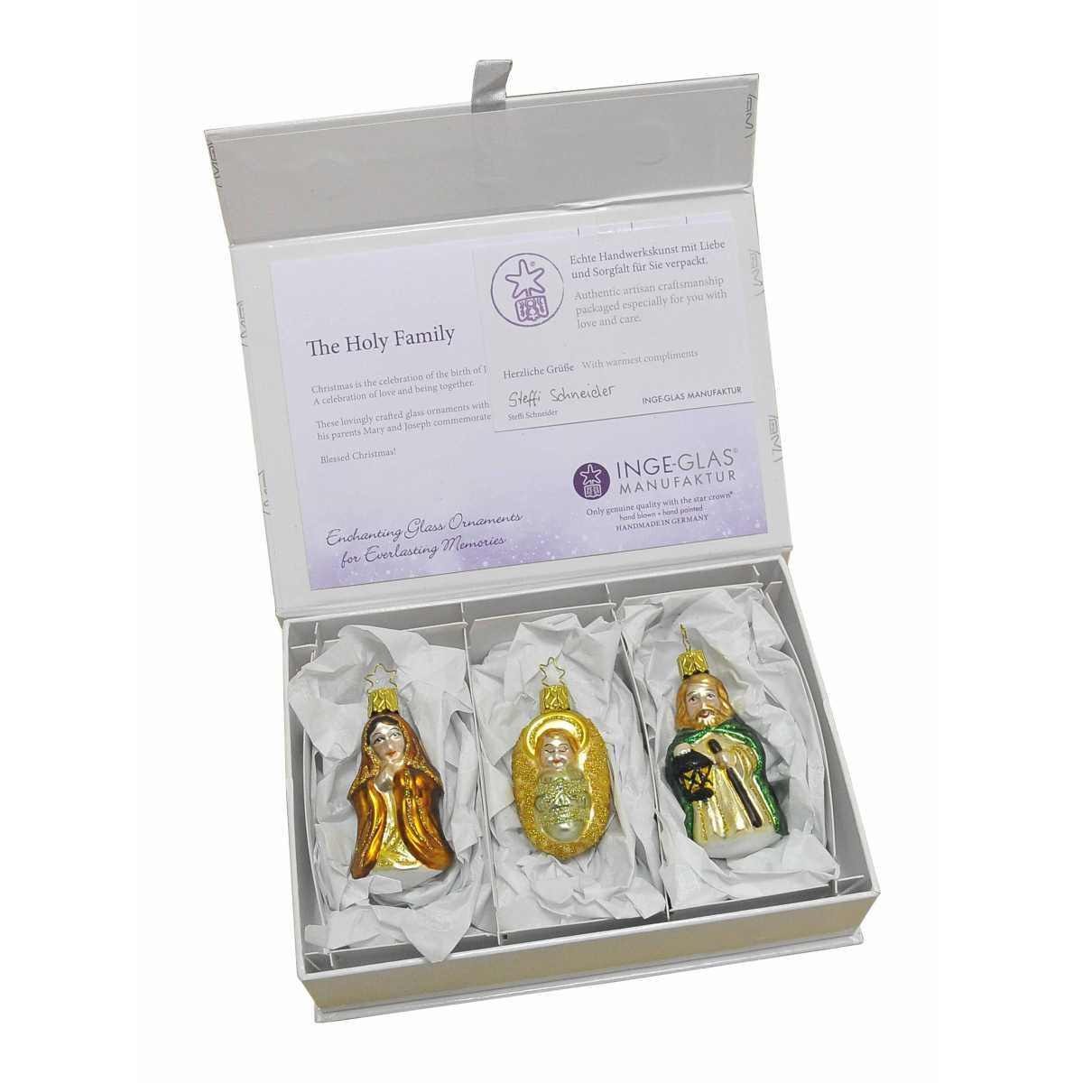Pallina Natale Vetro Collezione Natività Set pz.3 |Inge's Glass
