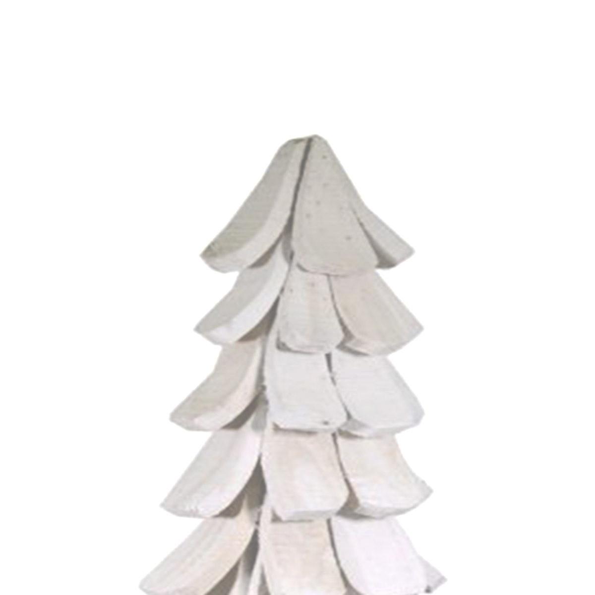 Albero Natale cm.180 Bianco Legno |Vacchetti