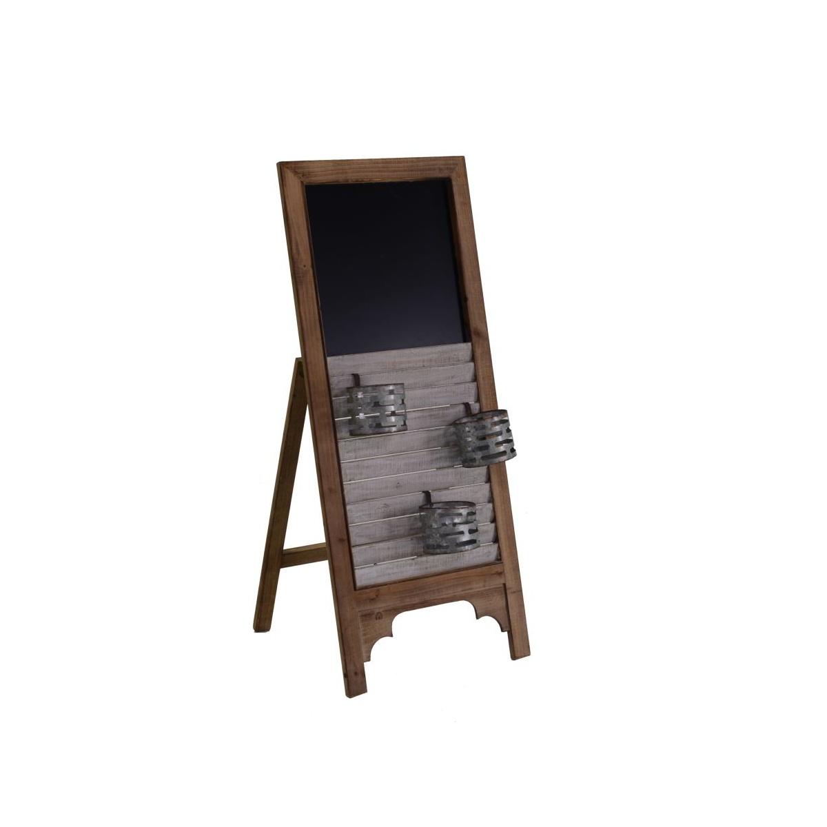 Lavagna con Supporto Legno e Porta Vasi cm.100 | Vacchetti