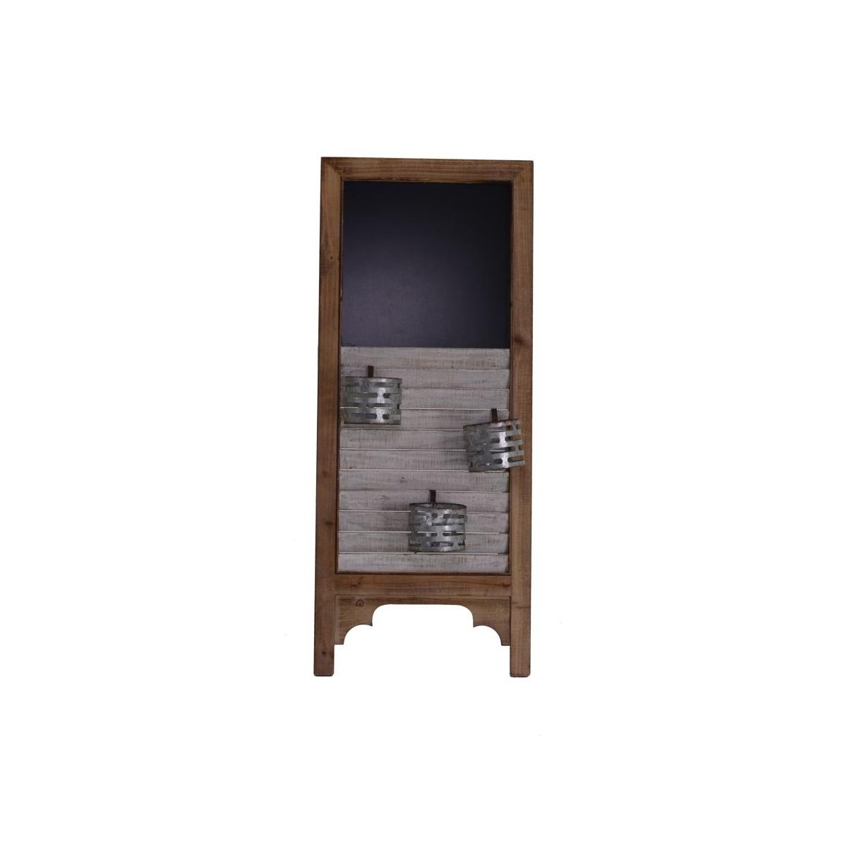 Lavagna con Supporto Legno e Porta Vasi cm.100 | Vacchetti