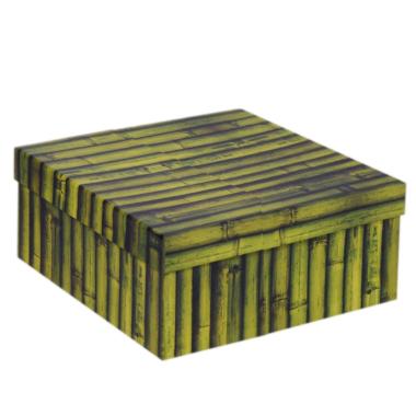 Scatola Cartone Decorata Bambu cm.28X20X10,5 | Vacchetti