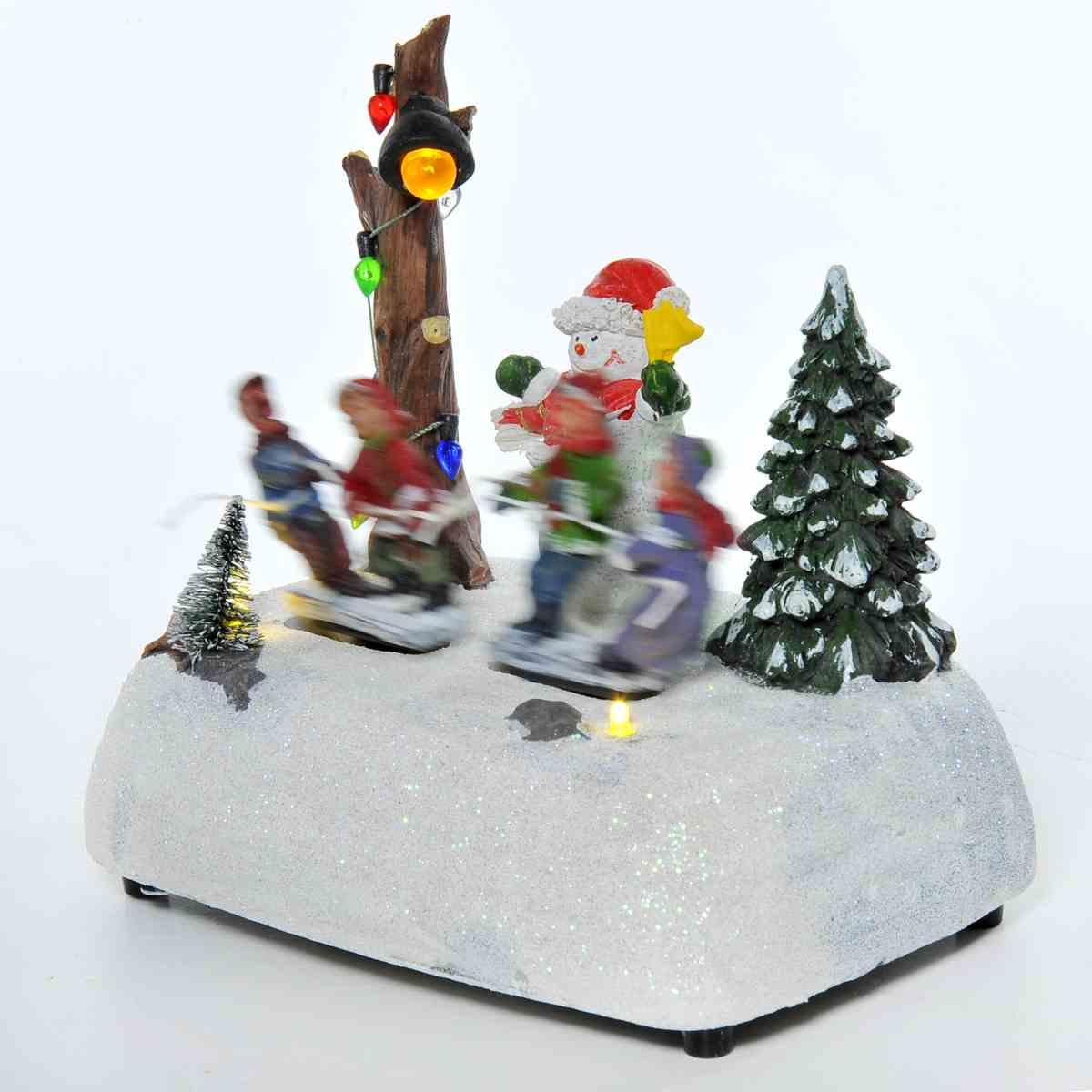 Giostra Natale Tiro alla Fune Luci Mov Suoni a Batterie |Vacchetti