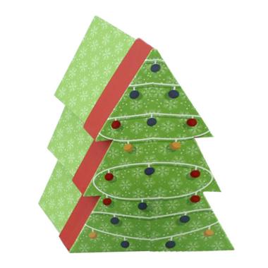 Scatola Natale Cartone Albero cm.19x21xh9 |Vacchetti