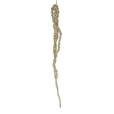 Decorazione Natalizia Diamanti Oro Glitter cm.4x40 |Vacchetti