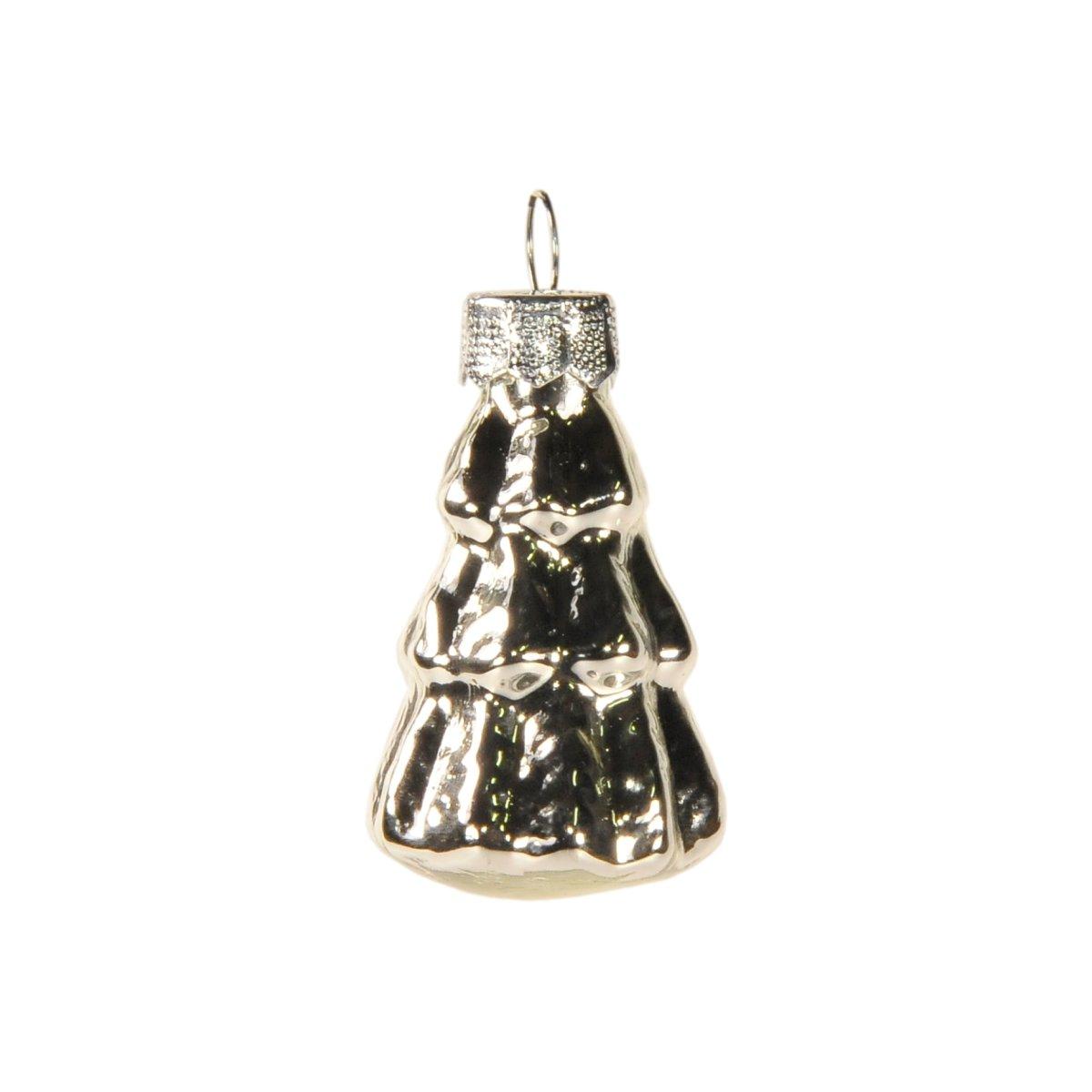 Pallina Natale Vetro cm.5 Albero Argento Set pz.8 |Inge's Glass
