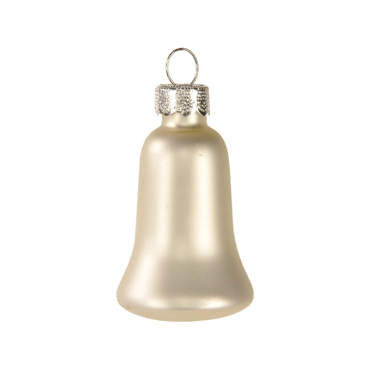Pallina Natale Vetro cm.5 Campana Argento pz.8