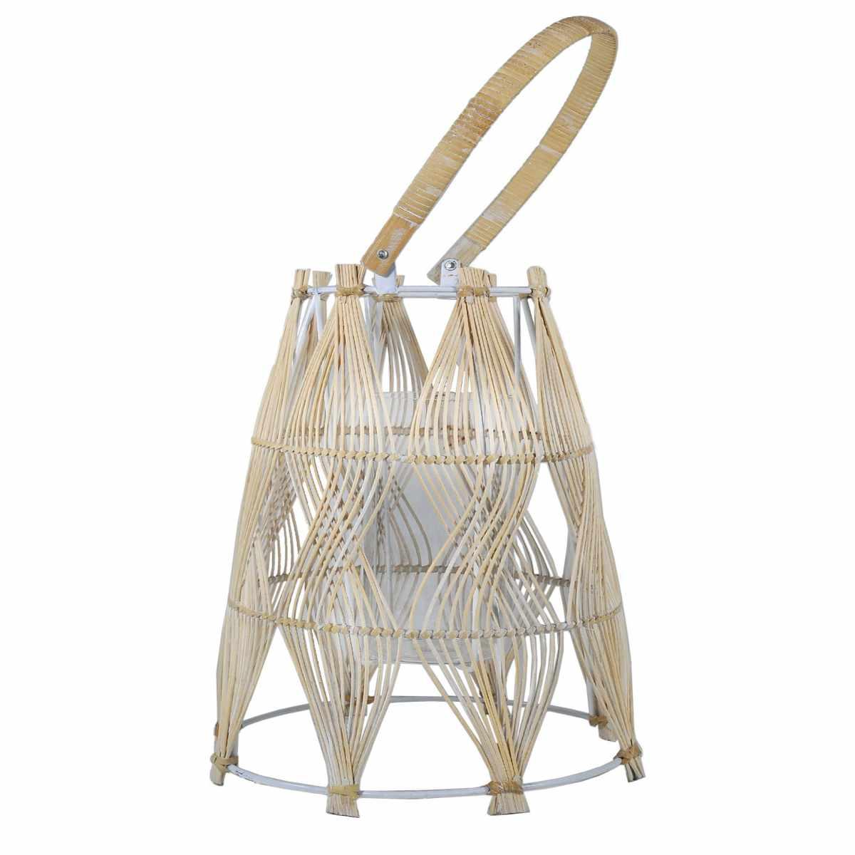 Lanterna cm.Ø28x42 Vimini Beige |Vacchetti