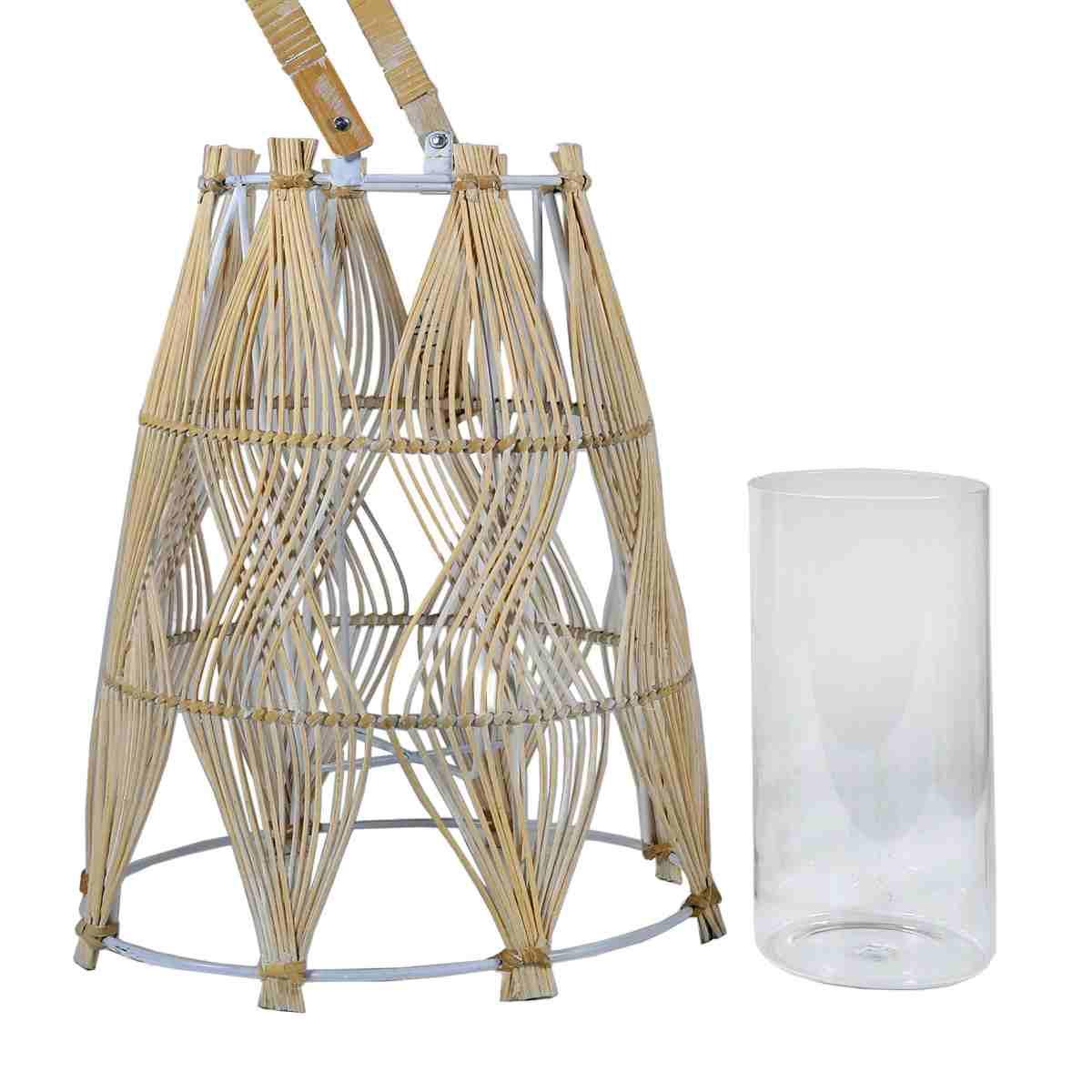 Lanterna cm.Ø28x42 Vimini Beige |Vacchetti