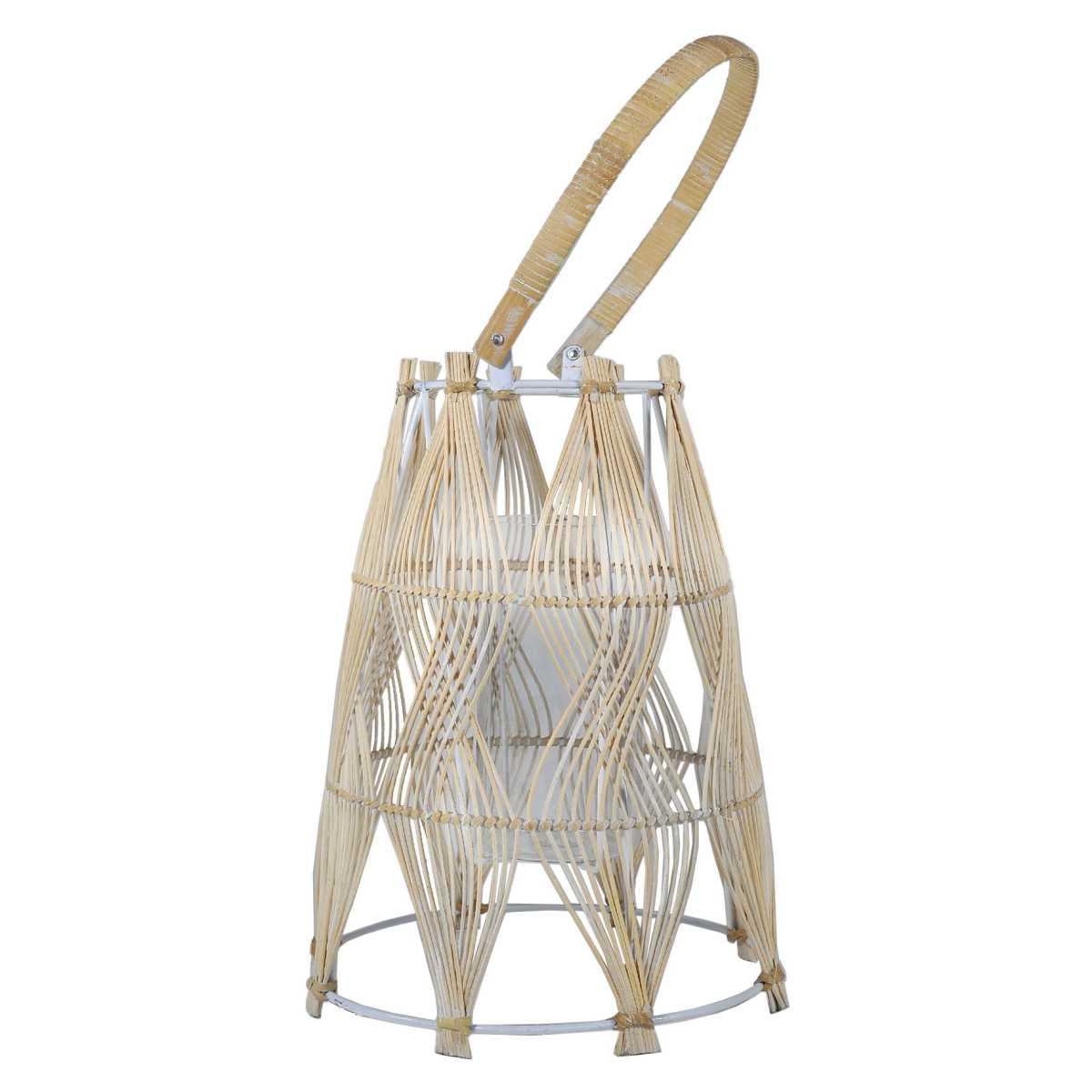 Lanterna cm.Ø24x34 Vimini Beige |Vacchetti