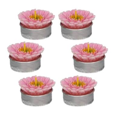 Candela Gerbera Rosa cm.Ø4 pz.6 | Vacchetti
