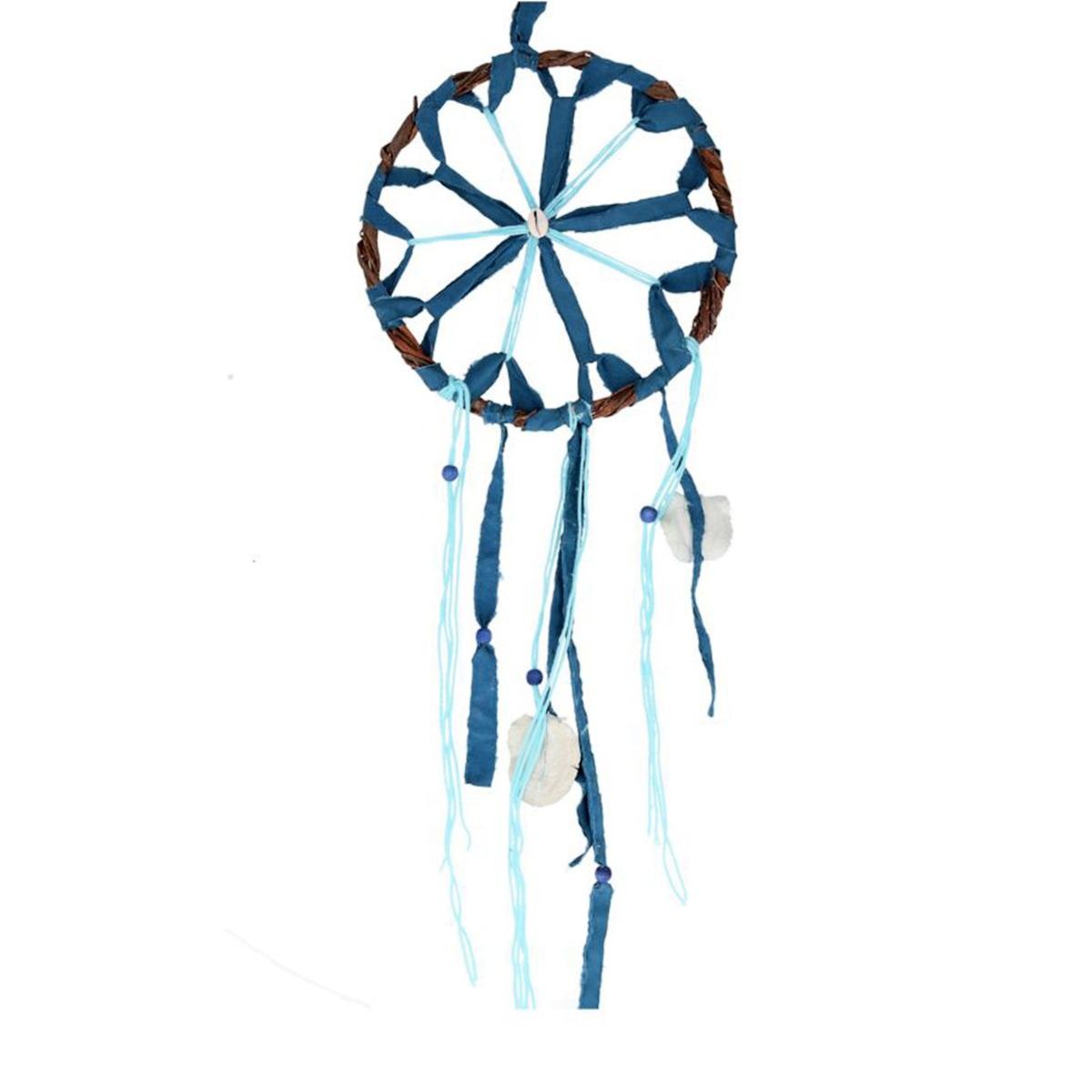 Acchiappasogni mare rattan blu
