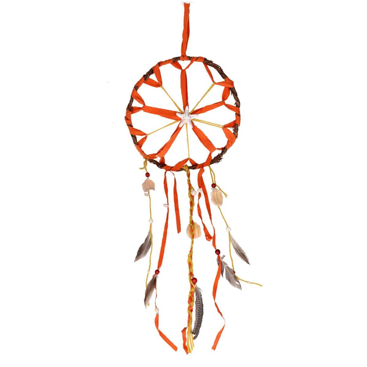 Acchiappasogni Mare Rattan Arancio cm.Ø37 | Vacchetti