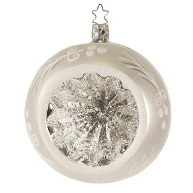 Pallina Natale Vetro Collezione cm.Ø10 Argento |Inge's Glass
