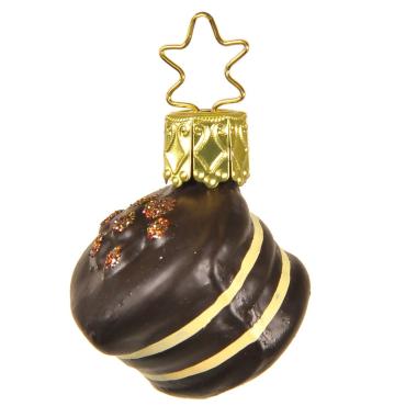 Pallina Natale Vetro Collezione cm.Ø3 Cioccolatino |Inge's Glass