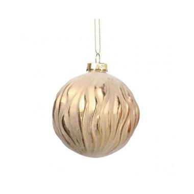 Pallina Natale Vetro cm.Ø10 Oro Opaco |Vacchetti