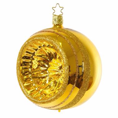 Pallina Natale Vetro Collezione cm.Ø10 Oro |Inge's Glass