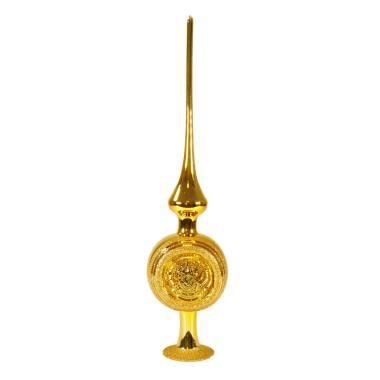 Puntale Albero Natale Vetro Collection cm.33 Oro Inka |Inge's Glass