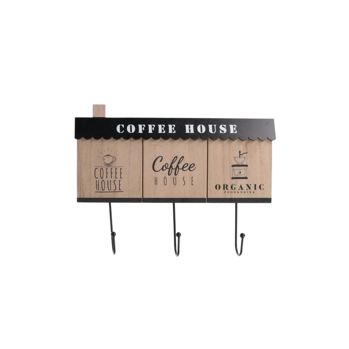 Appendino Legno Coffee 3 Ganci cm.31x22,5 | Vacchetti