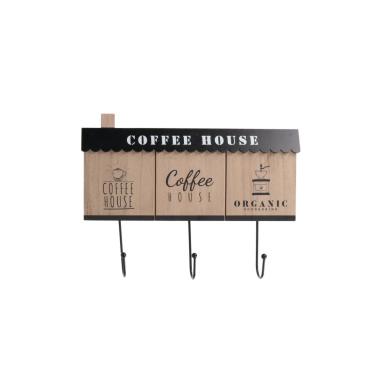 Appendino Legno Coffee 3 Ganci cm.31x22,5 | Vacchetti