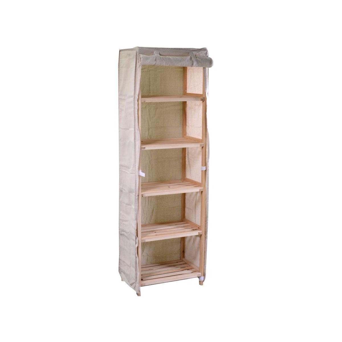 Mobile Scaffale Legno 5 Piani cm.43x29x140 | Vacchetti