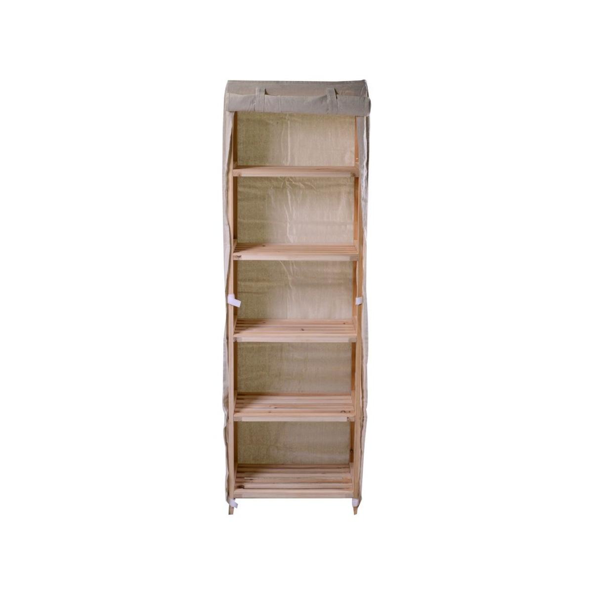 Mobile Scaffale Legno 5 Piani cm.43x29x140 | Vacchetti