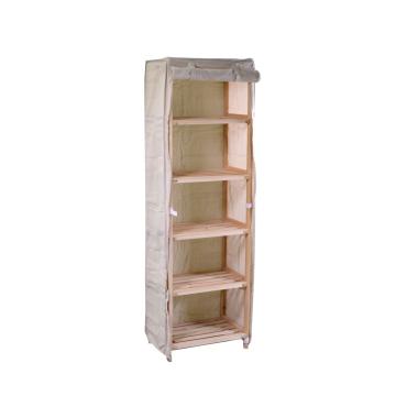 Mobile Scaffale Legno 5 Piani cm.43x29x140 | Vacchetti