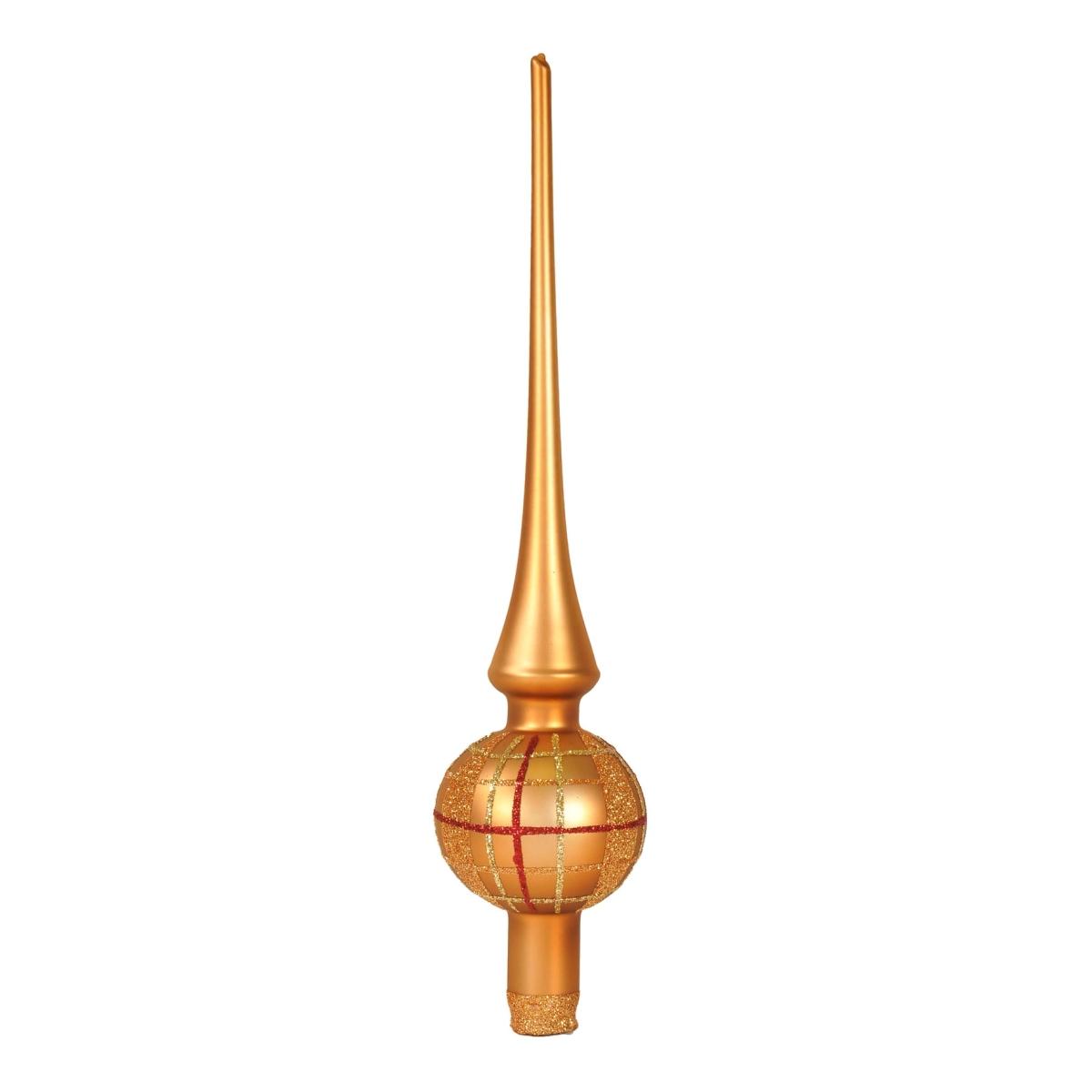 Puntale Albero Natale Vetro Collection cm.30 Quadri |Inge's Glass