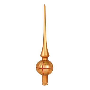 Puntale Albero Natale Vetro Collection cm.30 Quadri |Inge's Glass