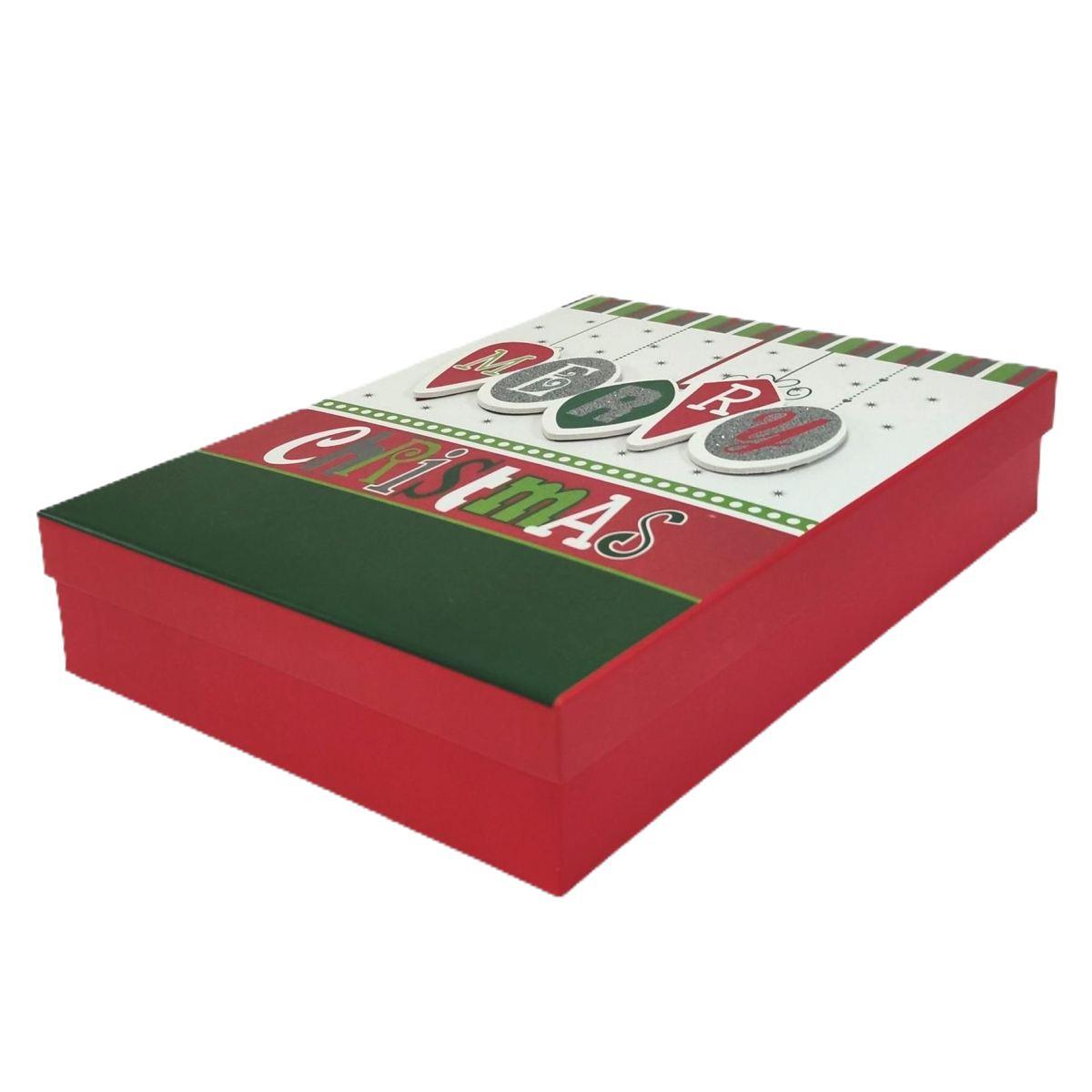 Scatola Natale Rettangolare cm.39x30xh11 |Vacchetti