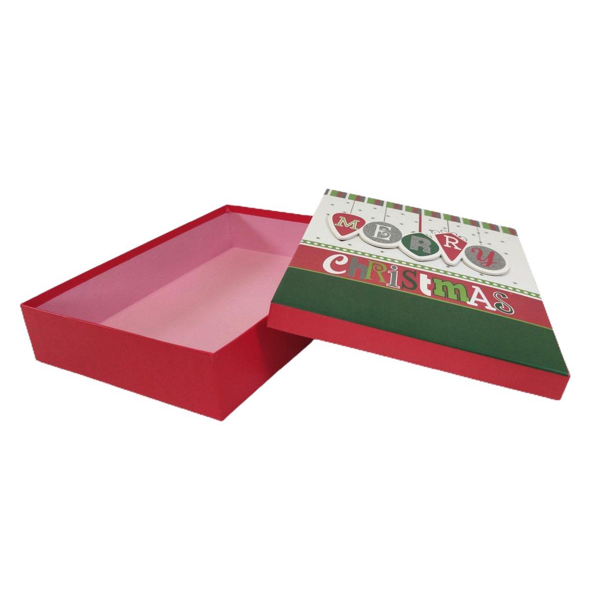 Scatola Natale Rettangolare cm.39x30xh11 |Vacchetti