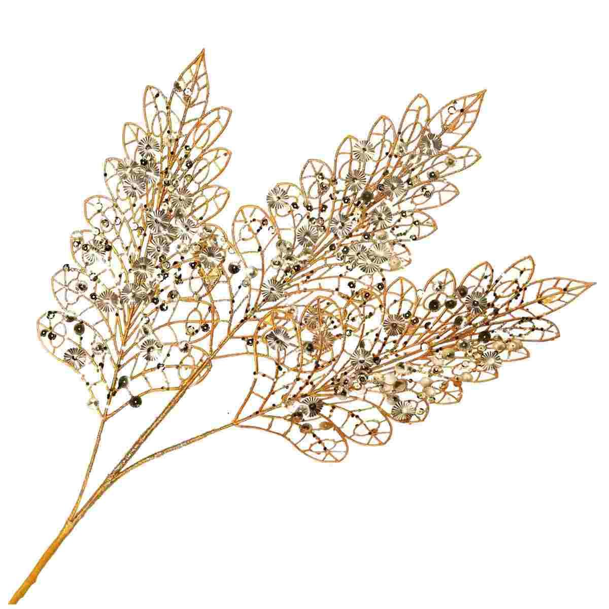 Fiore Ramo Oro con Paillettes cm.78 |Vacchetti