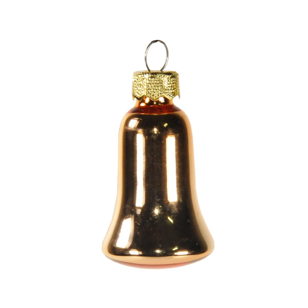 Pallina Natale Vetro cm.5 Campana Ruggine pz.8