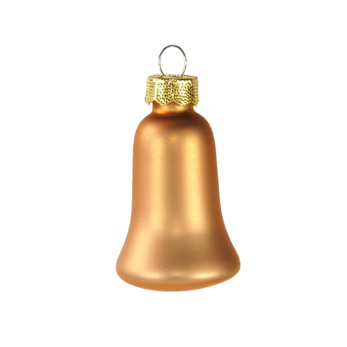 Pallina Natale Vetro cm.5 Campana Ruggine pz.8