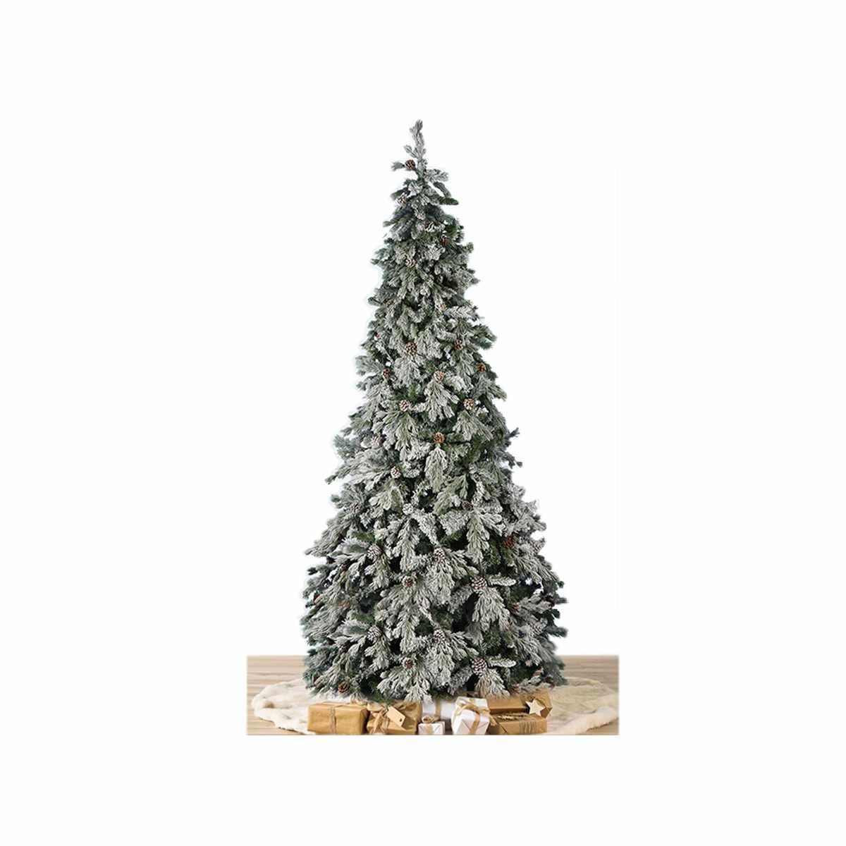Albero di natale verde innevato maries 180 cm