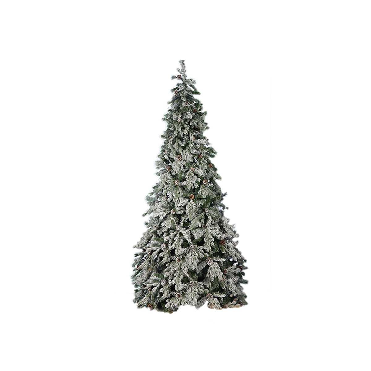 Albero di natale verde innevato maries 180 cm