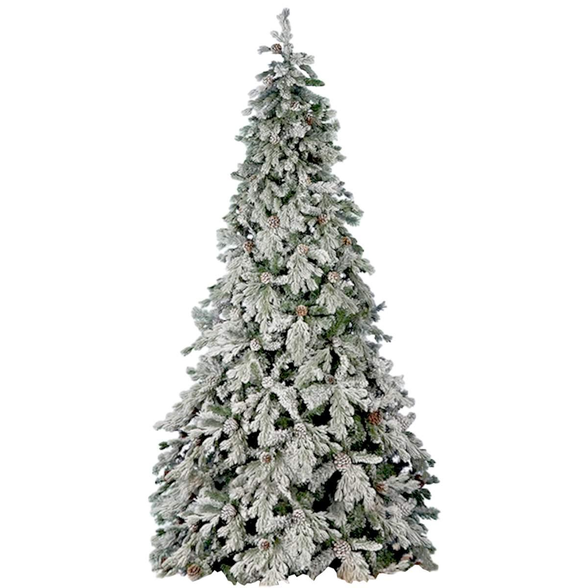 Albero Natale cm.210 Verde Innevato Maries |Silani