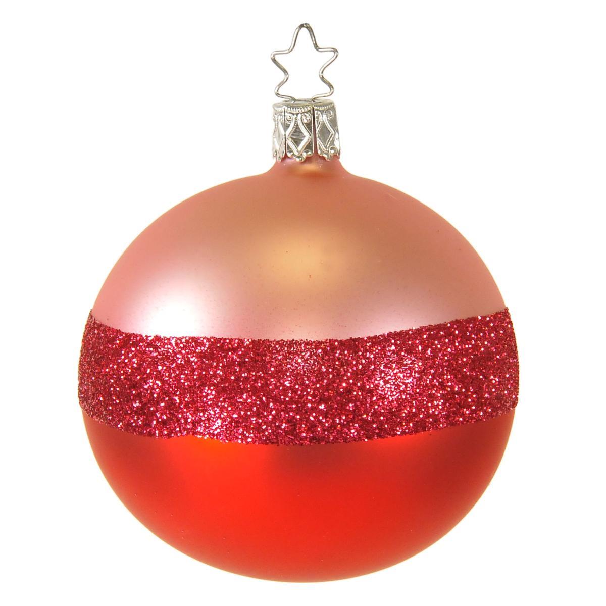 Pallina Natale Vetro Collezione cm.Ø8 Rosa |Inge's Glass